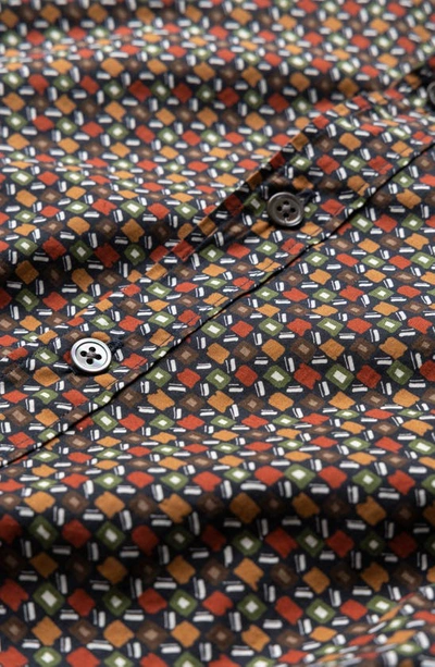 Shop Rodd & Gunn Grantlea Sports Fit Geometric Print Button-up Shirt In Autumn