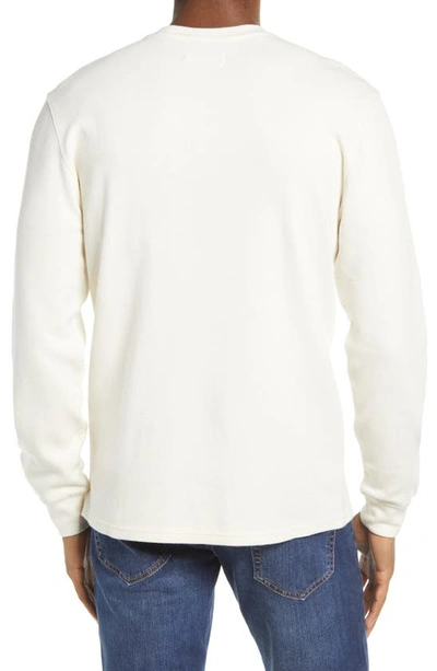 Shop The Normal Brand Vintage Wash Thermal Long Sleeve T-shirt In Ivory