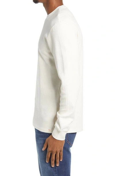 The Normal Brand Vintage Wash Thermal Long Sleeve T-shirt In Ivory
