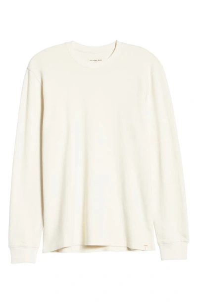 The Normal Brand Vintage Wash Thermal Long Sleeve T-shirt In Ivory