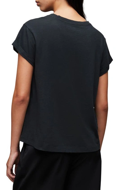 Shop Allsaints Anna Panther Cotton Graphic T-shirt In Black