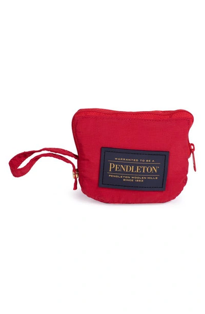 Pendleton Dog Rain Coat In Red