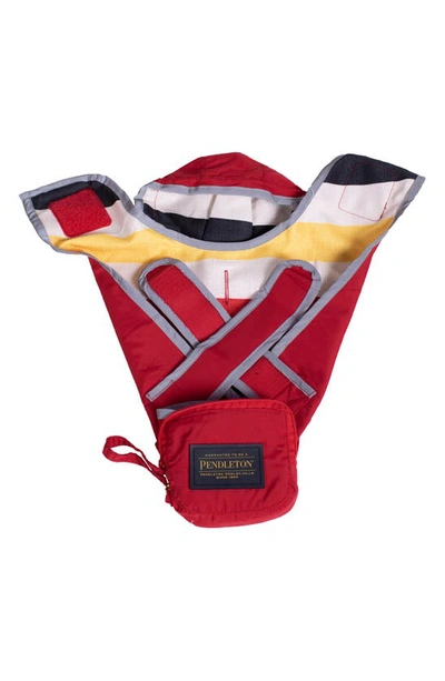 Pendleton Dog Rain Coat In Red