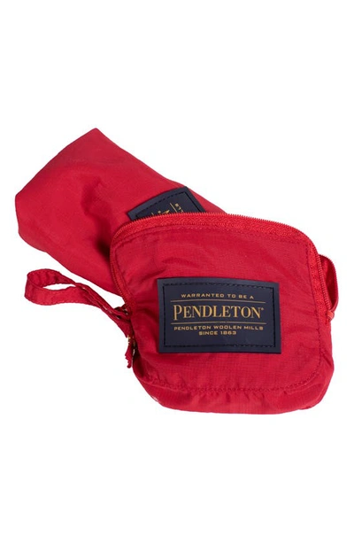 Pendleton Dog Rain Coat In Red