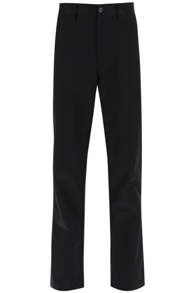 Shop Burberry 'denton' Cotton Cargo Pants Men In Black