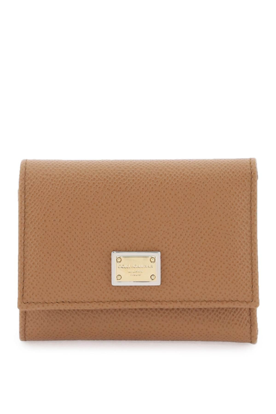 Shop Dolce & Gabbana French Flap Wallet Women In Brown
