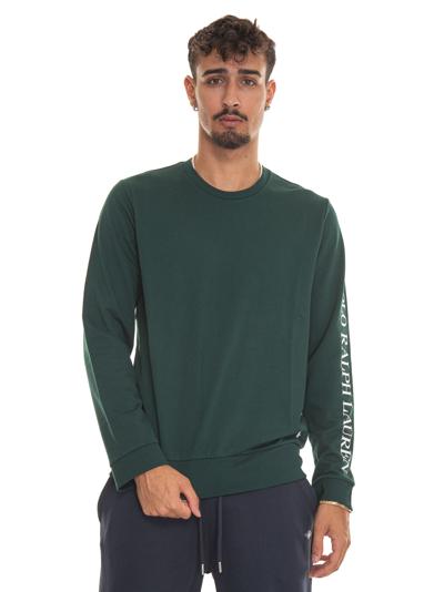 Shop Ralph Lauren Crewneck Sweatshirt In Green