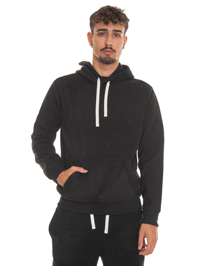 Shop Ralph Lauren Sweatshirt With Hood In Black