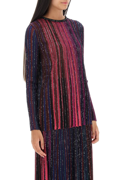 Shop Missoni Sequined Knit Top Women In Multicolor