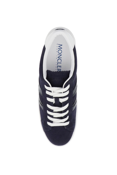 Shop Moncler 'monaco M' Sneakers Men In Blue