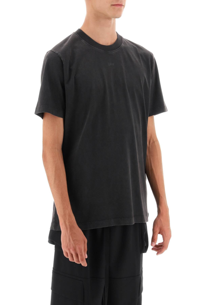 Shop Off-white Back Arrow Super Moon-printed T-shirt Men In Black