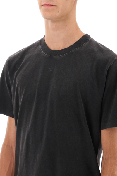 Shop Off-white Back Arrow Super Moon-printed T-shirt Men In Black