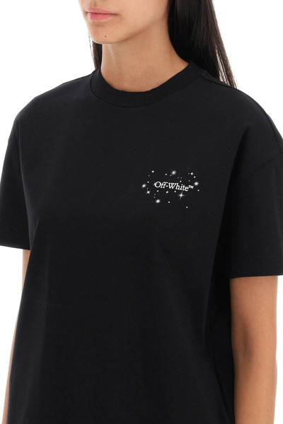Shop Off-white T-shirt With Back Arrow Motif Women In Black