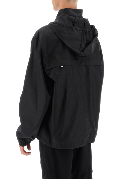 Shop Off-white Windbreaker Jacket With Off Motif Men In Black