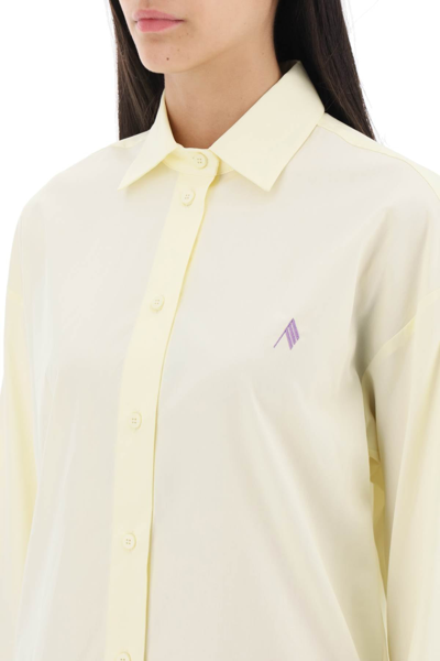 Shop Attico The  Eliza Cotton Shirt Women In Yellow