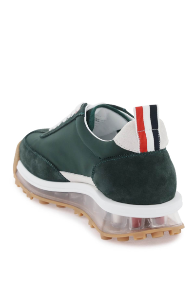 Shop Thom Browne 'tech Runner' Sneakers Men In Green