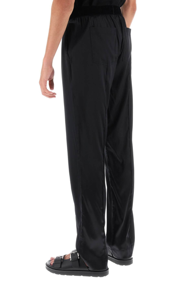 Shop Tom Ford Silk Pajama Pants Men In Black