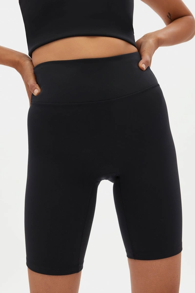 Girlfriend Collective Black Luxe High-rise Bike Short