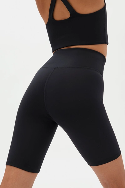Girlfriend Collective Black Luxe High-rise Bike Short