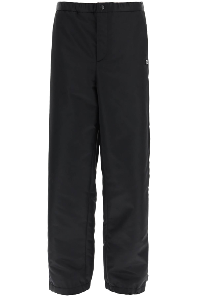 Shop Valentino Nylon Cargo Pants With Roman Stud Detail Men In Black
