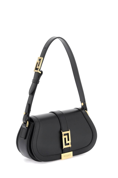 Shop Versace 'greca Goddess' Mini Shoulder Bag Women In Black