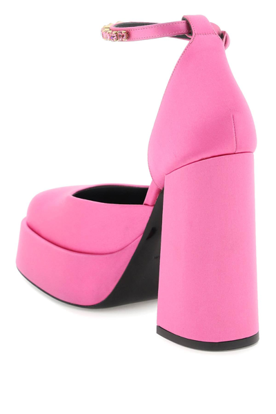 Shop Versace Medusa Aevitas Platform Pumps Women In Pink