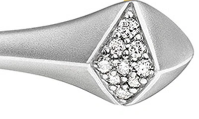 Shop Judith Ripka Iris Diamond Drop Earrings In Silver