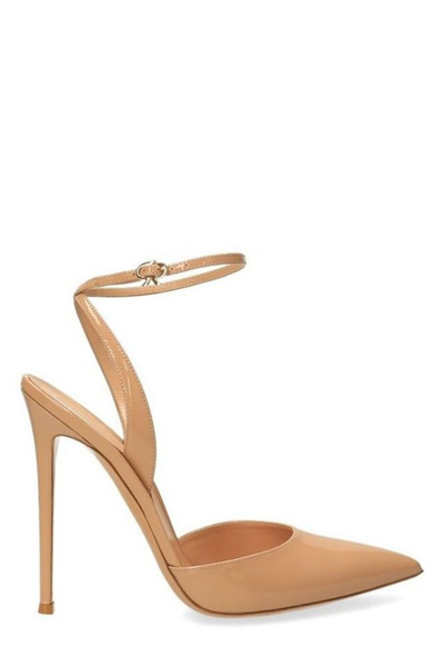 Shop Gianvito Rossi Pointed In Beige