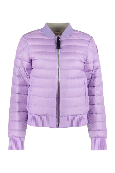 Shop Parajumpers Leila Reversible Down Jacket In Purple