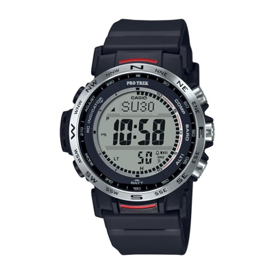 Pre-owned Casio Pro Trek Prw-35-1ajf Climber Digital Watch Men Solar Atomic Triple Sensor