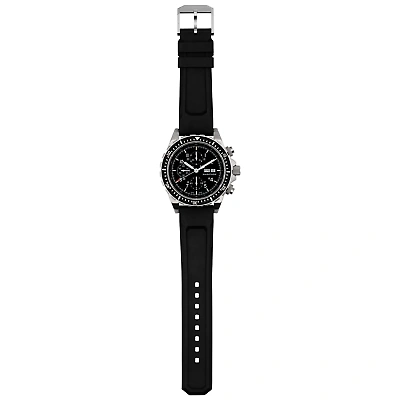 Pre-owned Marathon 46mm Jumbo Diver/pilot's Automatic Chronograph (csar) 316l Stainless St