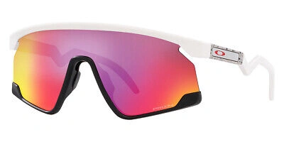 Pre-owned Oakley Bxtr Oo9280 Sunglasses Unisex Matte White / Prizm Road Mirrored