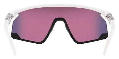 Pre-owned Oakley Bxtr Oo9280 Sunglasses Unisex Matte White / Prizm Road Mirrored