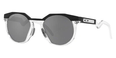 Pre-owned Oakley Hstn Oo9242 Sunglasses Matte Black Prizm Black Polarized Mirrored 52mm
