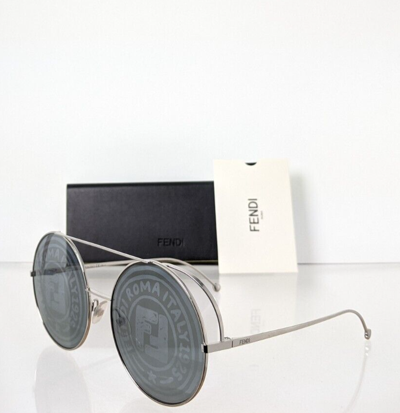 Pre-owned Fendi Brand Authentic  Sunglasses Ff 0285/s 0ihmd Silver 0285 Frame In Gray