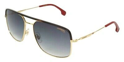 Pre-owned Carrera 152/s Sunglasses Unisex 0rhl Gold Black Aviator 60mm 100% Authentic In Green