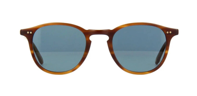 Pre-owned Garrett Leight Hampton Sun Matte Saddle Tortoise/semi Flat Blue Smoke Sunglasses