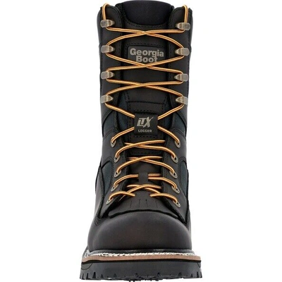 Pre-owned Georgia Boot Men's Ltx Logger Waterproof Work Boot Gb00618 In Black