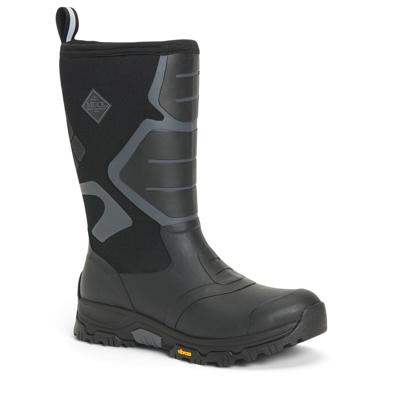 Pre-owned Muck Boots Muck Men's Apex Pro + Vibram Arctic Grip A.t. Traction Lug Outdoor Boots Apmt000 In Black