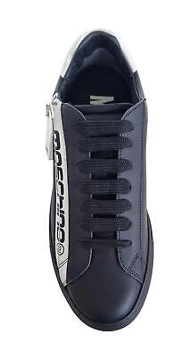 Pre-owned Moschino Low Top Cassette Sneakers Shoes Mb15192g1egae00a Black