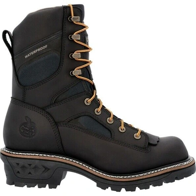 Pre-owned Georgia Boot Men's Ltx Logger Composite Toe Waterproof Work Boot Gb00619 In Black