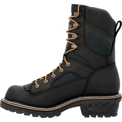 Pre-owned Georgia Boot Men's Ltx Logger Composite Toe Waterproof Work Boot Gb00619 In Black