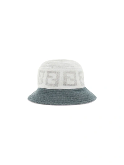 Shop Fendi Bucket Hat In Grey