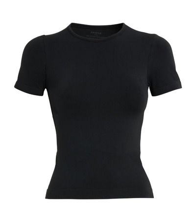 Shop Skims Soft Smoothing T-shirt In Black
