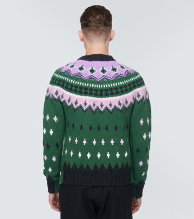 Shop Moncler Wool-blend Sweater In Black