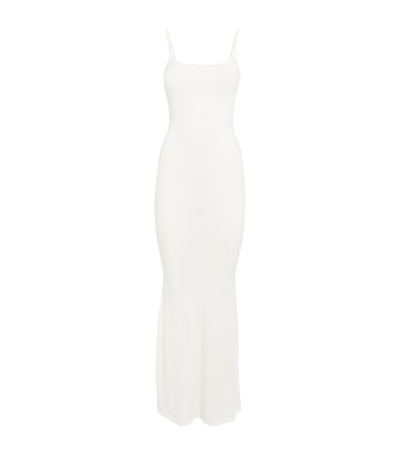 Shop Skims Soft Lounge Long Slip Dress In White