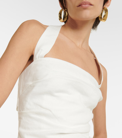 Sir Noemi Gathered Halter Mini Dress In White