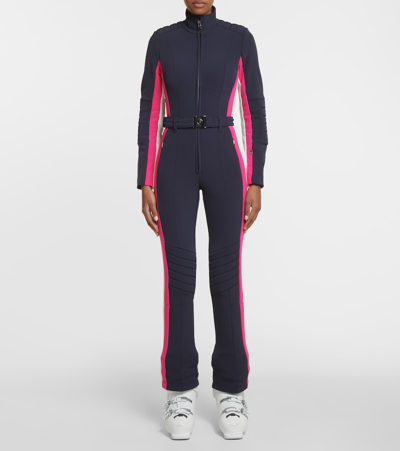 Shop Bogner Talisha Colorblocked Ski Suit In Blue