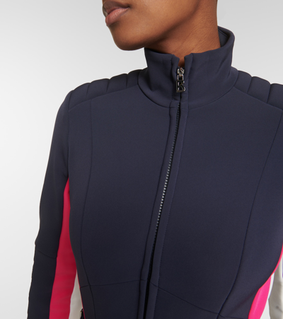 Bogner Talisha Colorblocked Ski Suit In Blue