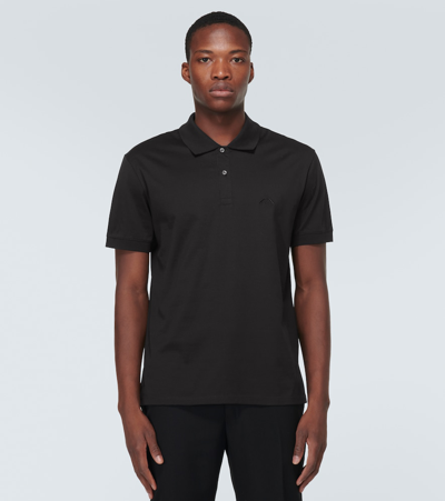 Shop Alexander Mcqueen Cotton Polo Shirt In Black